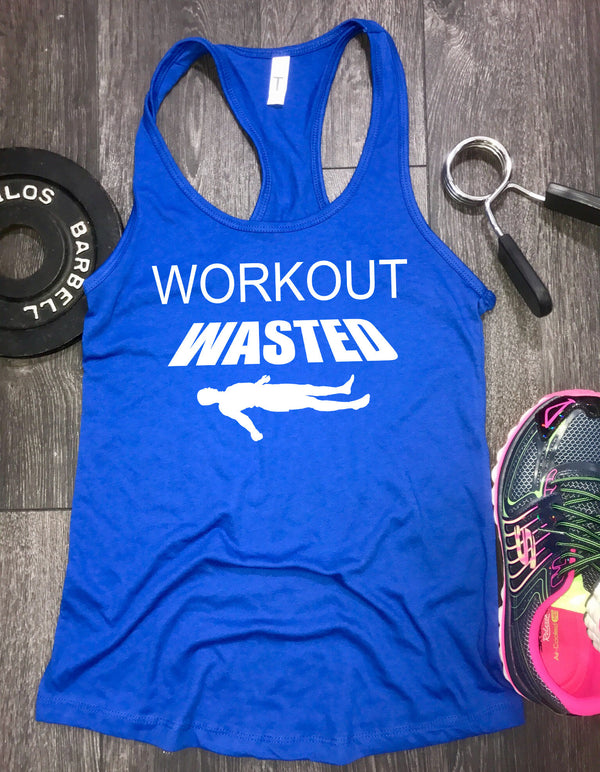 workout wasted workout tank, workout tank tops with funny sayings, gym tank, funny workout tank, womens lifting tank, workout tank top