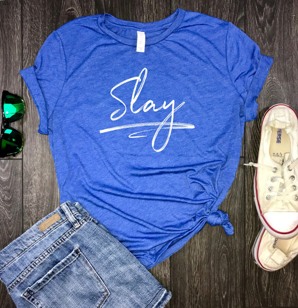 slay shirt, slay shirt womens, women's slay shirt, wake pray slay, nama slay, feminist, women power, motivational, inspirational, be strong